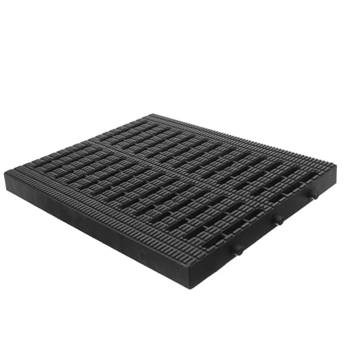 TEHAUX Hochpolymer Kunststoff Abflussabdeckung Außenbereich mit Gitterroststruktur Robuste Drainageabdeckung für Niederschlagswasser Vielseitig für Garten Garage Küche rutschfest von TEHAUX