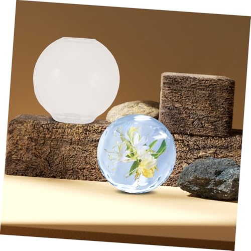 TEHAUX Hochtransparente Silikonform Ball Gießform für Epoxidharz Nahtlos Einteilig Wiederverwendbar Langlebig Vielseitig für DIY Handwerkskugeln und Dekorative Kugelprojekte von TEHAUX