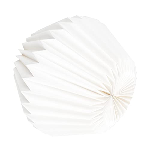 TEHAUX Klappbarer Papierlampenschirm Schlanke Form Handgefertigt Moderner Origami lampenschirm Dekorative Pendelleuchte für Wohnzimmer Schlafzimmer Stilvolle Warme Innenbeleuchtung von TEHAUX