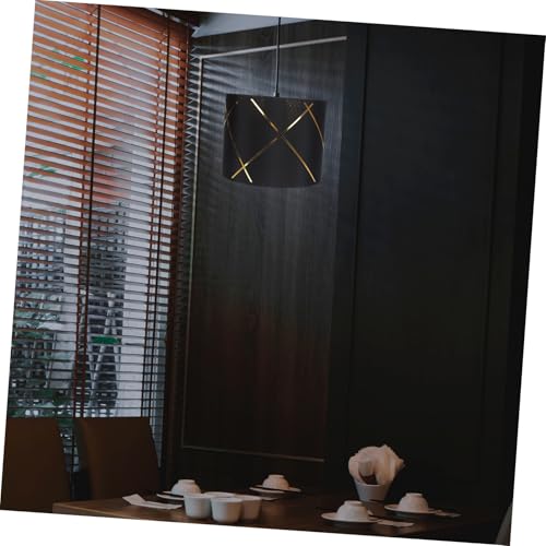 TEHAUX Kleiner Lampenschirm aus Stoff mit Streifenmuster Fassungsabdeckung Vielseitig für Deckenlampen Tischlampen Wandlampen Robustes Material Modernes Design für Schlafzimmer und von TEHAUX