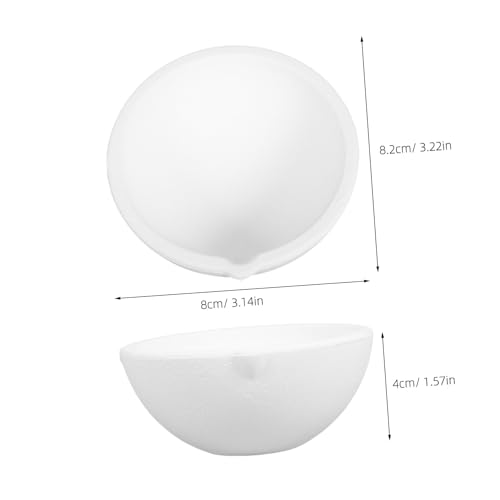 TEHAUX Kleiner Quarz schmelztiegel für Metallgießen und Verfeinerung Hitzebeständig Tragbar für Gold Legierungen Labor Haushaltsgebrauch Präzises Schmelzen und Formen von TEHAUX