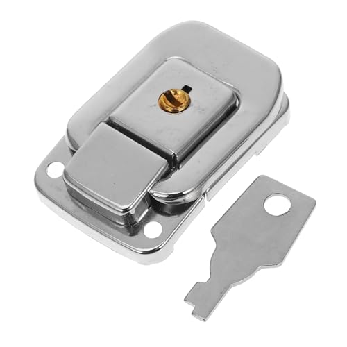 TEHAUX Kleines Schloss Haspe Vintage Stil Latch für Schmuckkästchen Koffer Verschluss Praktisch Robust für Reise Koffer und Schmuckbox Dekorativer Holzbox Verschluss von TEHAUX