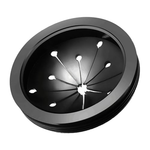 TEHAUX Küchenzubehör Splash Guard für Müllentsorger Hitzebeständig Ölresistent Installieren Schwarzer Spritzschutz für Waschbecken Geeignet für Küchenabfluss und Lebensmittelreste von TEHAUX