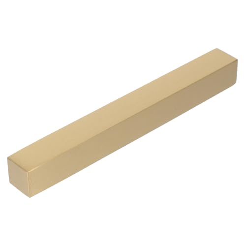 TEHAUX Kupfer Briefbeschwerer eckig Papiergewicht aus Hochwertigem Messing Glatte Oberfläche Dekoratives Schreibtischzubehör für Büro Home Office und Künstler Elegantes Goldenes Design von TEHAUX