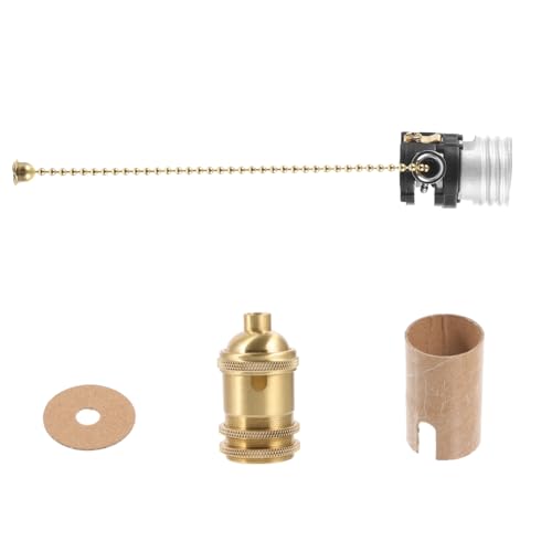 TEHAUX Kupfer Lampenfassung mit Zugschalter Vintage Deckenlampen Halter für Vielseitige Anwendungen Stabiler Geeignet für Verschiedene Leuchtmittel TEHAUX Kupfer Lampenfassung mit Zugschalter Vintage Deckenlampen Halter für Vielseitige Anwendungen Stabiler Geeignet für Verschiedene Leuchtmittel von TEHAUX