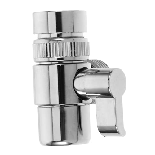 TEHAUX Wasserhahn Schlauchadapter Vollkupfer Langlebig 4- Schlauchverteiler für Waschmaschine und Spülmaschine Dicht Verschlossen Installieren von TEHAUX
