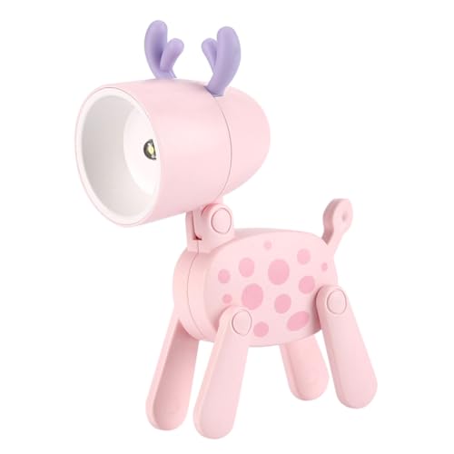 TEHAUX LED Nachtlicht Kinderzimmer Cartoon Reh Nachttischlampe Verstellbar Warmweiß Dekoratives Tischlicht für Mädchen und Jungen Schlafzimmer TEHAUX LED Nachtlicht Kinderzimmer Cartoon Reh Nachttischlampe Verstellbar Warmweiß Dekoratives Tischlicht für Mädchen und Jungen Schlafzimmer von TEHAUX