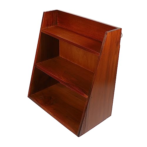 TEHAUX Lagerregal Und Schmuck-Organizer-ständer Erweiterbares Lagerung Weiß Aufbewahrung Für Küchenorganisatoren Speicherorganisator Desktop-Rack Veranstalter Machen Hölzern Brown von TEHAUX