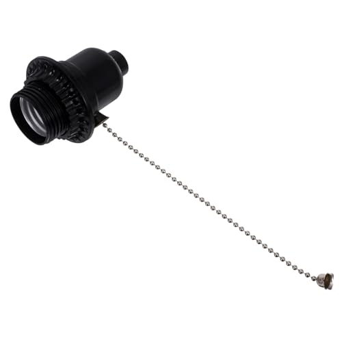 TEHAUX Lampenfassung mit Zugschalter Ersatz für Glühbirnenfassung Kompatibel mit Glühbirnen für Tischlampen und Hängeleuchten Langlebiges Design Metall und Bakelit TEHAUX Lampenfassung mit Zugschalter Ersatz für Glühbirnenfassung Kompatibel mit Glühbirnen für Tischlampen und Hängeleuchten Langlebiges Design Metall und Bakelit von TEHAUX