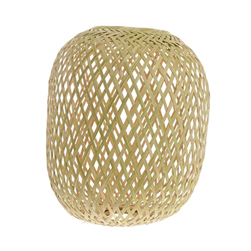 TEHAUX Lampenschirm Handgewebt Stilvolle Innenraum Leuchte Dekorativ für Hängeleuchten Deckenlampen Einfache Installation Elegantes Design für Wohnzimmer Esszimmer Zufällige Farbe von TEHAUX