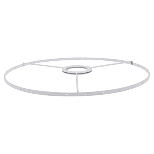 TEHAUX Lampenschirmrahmen 28cm Eisen Lampenschirmhalter für Pendelleuchten und Kronleuchter Selbstgemacht Metallkäfig Installieren für Verschiedene Dekorationsstile von TEHAUX