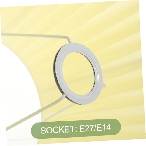 TEHAUX Lampenschirm aus Stoff Plissee Tisch Stehlampe Lampenschirm Ersatzschirm Weicher Lichtschutz für Schlafzimmer Wohnzimmer Dekoration von TEHAUX