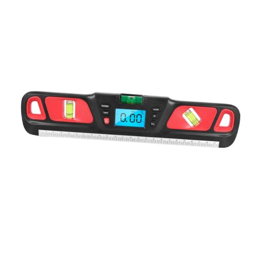 TEHAUX Ltd Digitale Wasserwaage mit Sprachfunktion und Rücklicht Präzises Home Level Tool Robustes Kunststoffgehäuse Praktische Installation für Heimwerker Rotes Multifunktionsgerät TEHAUX Ltd Digitale Wasserwaage mit Sprachfunktion und Rücklicht Präzises Home Level Tool Robustes Kunststoffgehäuse Praktische Installation für Heimwerker Rotes Multifunktionsgerät von TEHAUX