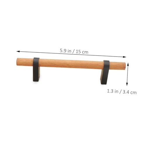 TEHAUX Massiver Holzgriff Lochabstand Robustes Möbelgriff Küchenschränke und Kleiderschränke Korrosionsbeständig Glatte Oberfläche Modernes Design für Verschiedene Wohnstile TEHAUX Massiver Holzgriff Lochabstand Robustes Möbelgriff Küchenschränke und Kleiderschränke Korrosionsbeständig Glatte Oberfläche Modernes Design für Verschiedene Wohnstile von TEHAUX