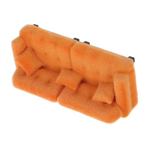 TEHAUX Maßstab Beflocktes Miniaturmöbelstück Detailreiches Puppenhaus Couch Modell Braunes Mini Möbel für Wohnzimmer Dekoration TEHAUX Maßstab Beflocktes Miniaturmöbelstück Detailreiches Puppenhaus Couch Modell Braunes Mini Möbel für Wohnzimmer Dekoration von TEHAUX