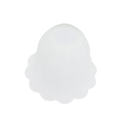 TEHAUX Matte Glas Lampenschirm Blütenform Lampenabdeckung Für Hängelampe Wandlampe Deckenleuchte Ersatz Weiß Frosted Glas Lampenabdeckung TEHAUX Matte Glas Lampenschirm Blütenform Lampenabdeckung Für Hängelampe Wandlampe Deckenleuchte Ersatz Weiß Frosted Glas Lampenabdeckung von TEHAUX