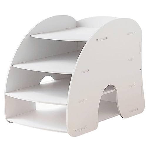 TEHAUX Desktop Magazine Organizer Mit Stabilem Design Und Praktischer Ablage Für Dokumente Bücher Und Briefe Für Büro Und Zuhause von TEHAUX