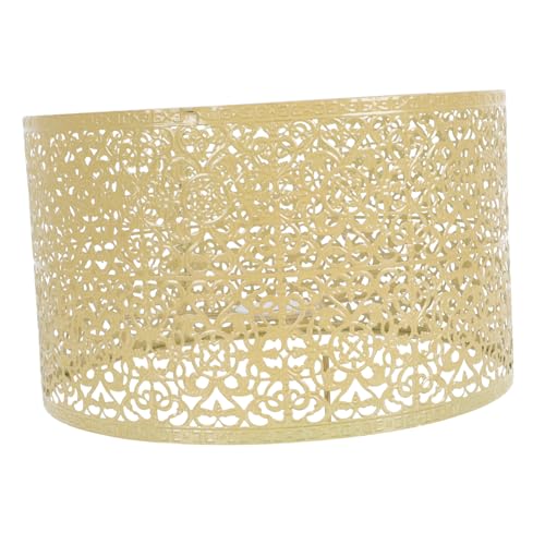 TEHAUX Metall Lampenschirm Langlebig Robust Vielseitig Einsetzbar Tisch Deckenlampen Dekorativ Angenehme Atmosphäre Kompatibel Hochwertiges Eisenmaterial von TEHAUX