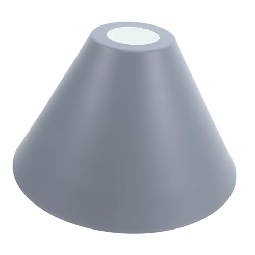 TEHAUX Metall Lampenschirm Trommel Kompatibel für Tisch Steh und Pendelleuchten Langlebiger Eisen Lampenschirm Hellgrau Vielseitiges Design für Vielseitige Beleuchtung von TEHAUX