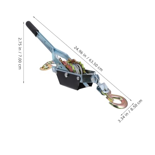 TEHAUX Metallseil zuggerät mit Ratsche Leichter Handseilwinde Tragkraft Kompakter Stahlseil spanner Tragbar für Baumfällung und Kabelziehen Modernes Design in Schwarz weiß TEHAUX Metallseil zuggerät mit Ratsche Leichter Handseilwinde Tragkraft Kompakter Stahlseil spanner Tragbar für Baumfällung und Kabelziehen Modernes Design in Schwarz weiß von TEHAUX