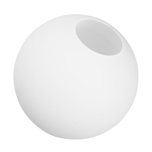 TEHAUX Milchglas Kugel Lampenschirm Ersatz für Deckenleuchten Pendelleuchten und Wandleuchten Öffnung Frosted Glass Shade für Wohnliche Beleuchtung von TEHAUX
