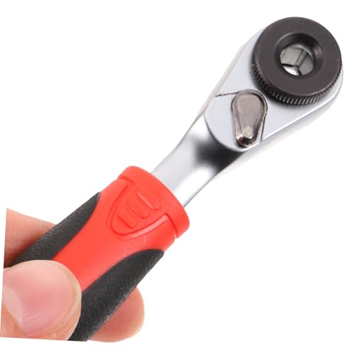TEHAUX Mini Ratschenschlüssel aus Stahl Kompakt und Rostfrei Praktisches Handwerkzeug für Bremsen Fahrzeugwartung Geeignet für Profi Heimwerker Robuste Schnellratsche mit von TEHAUX