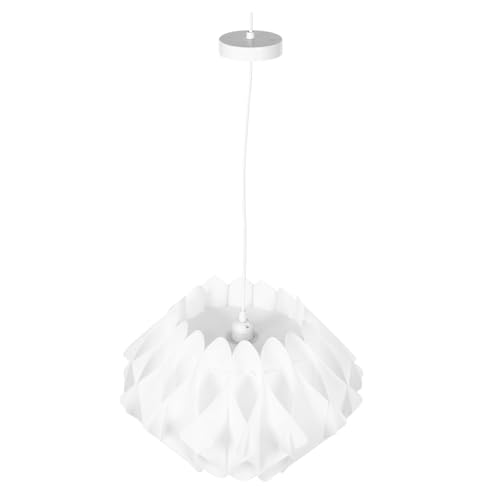 TEHAUX Moderner Kreativer Lampenschirm Langlebige PP Metallabdeckung Einfaches Design für Esszimmer Schlafzimmer Wohnzimmer Vielseitig Einsetzbar als Decken Stehlampen dekor von TEHAUX