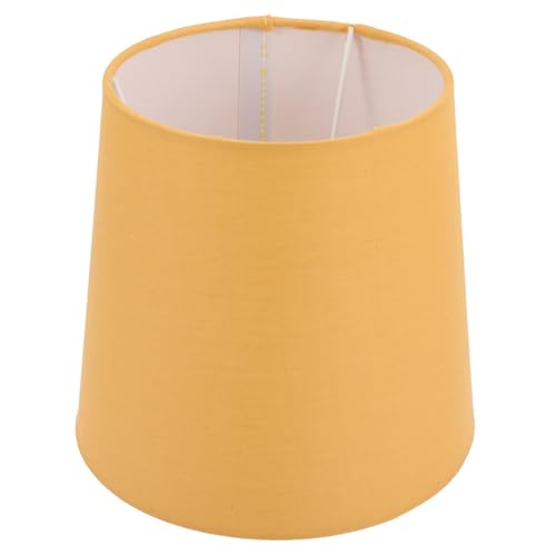 TEHAUX Moderner Lampenschirm Kegelform Gelb für Nachttischlampe Tischlampe Bedside Lamp Weiches Licht Einfache Installation Hotel Wohnzimmer Schlafzimmer von TEHAUX