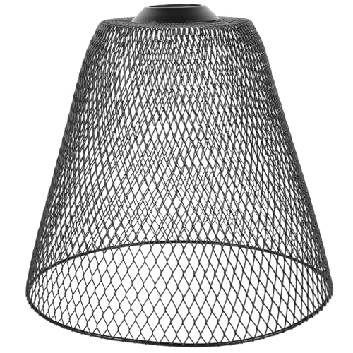 TEHAUX Moderner Metall Lampenschirm Hängelampe Design Geometrisch Schwarz Für Wohn Schlaf und Esszimmer Hotel Cafe Pendelleuchte Zubehör von TEHAUX
