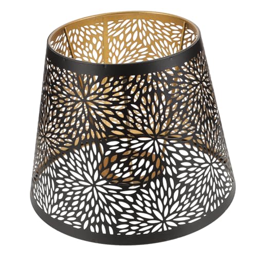 TEHAUX Moderner Metall Lampenschirm mit Hohlmuster Lichtblockierend Dekorativ für Schlafzimmer Geeignet für Pendel Wand Tischlampen Schwarzer Vintage stil Einfach zu Reinigen TEHAUX Moderner Metall Lampenschirm mit Hohlmuster Lichtblockierend Dekorativ für Schlafzimmer Geeignet für Pendel Wand Tischlampen Schwarzer Vintage stil Einfach zu Reinigen von TEHAUX