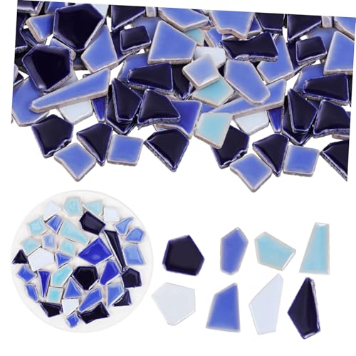 TEHAUX Mosaiksteine Keramik Irregular Shape DIY Fliesen Bunte Particulate Steine für Kreative Bastelarbeiten und Wohnkultur von TEHAUX