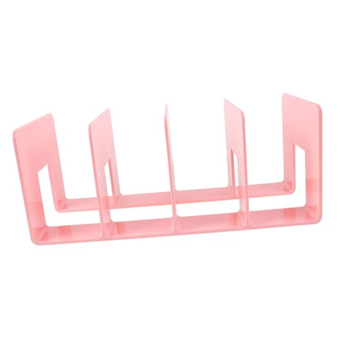 TEHAUX Multifunktionale Acryl Buchstütze Aufsteller in Platzsparender Desktop Organizer für Bücher Dokumente Magazine und Ordner Vielseitig für Büro Schule und Zuhause Geeignet von TEHAUX