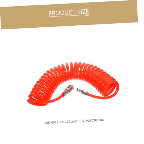TEHAUX PU Spiralfeder Luftschlauch mit Anschluss Flexibler Druckluftschlauch Hochdruckbeständig Verschleißfest Dehnbar Kompakt Lagerbar für Kompressor und Luftpumpe TEHAUX PU Spiralfeder Luftschlauch mit Anschluss Flexibler Druckluftschlauch Hochdruckbeständig Verschleißfest Dehnbar Kompakt Lagerbar für Kompressor und Luftpumpe von TEHAUX
