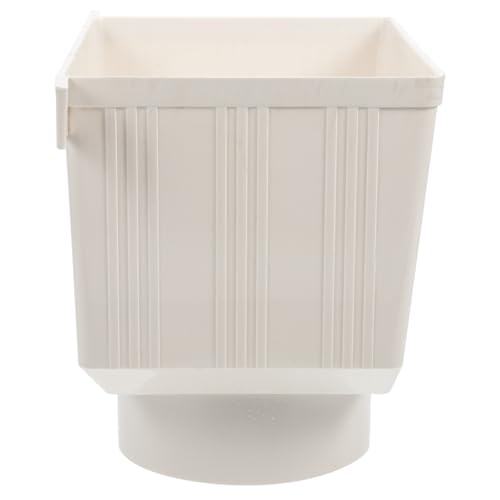 TEHAUX PVC Regenwassersammler für Fallrohre Robuster Downspout Adapter mit Kompakter Bauform Wetterbeständig Einfache Montage als Regenwasserablauf und Trichter für Regentonnen TEHAUX PVC Regenwassersammler für Fallrohre Robuster Downspout Adapter mit Kompakter Bauform Wetterbeständig Einfache Montage als Regenwasserablauf und Trichter für Regentonnen von TEHAUX