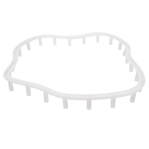 TEHAUX Palettenhalterungsform Formen Zum Backen Tablett Silikonformen Schalengestell Silikonform Umgekehrte Form Silikon Sterben Kreative Kristall-epoxy-form Einfache Form Weiß Kieselgel von TEHAUX