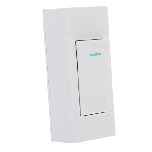 TEHAUX Praktischer Inline Kabelschalter Weiß für Nachttischlampe Bedienelement mit Quetschfunktion Minimalistisches Design für Einfache Bedienung und Stilvolle Beleuchtung von TEHAUX