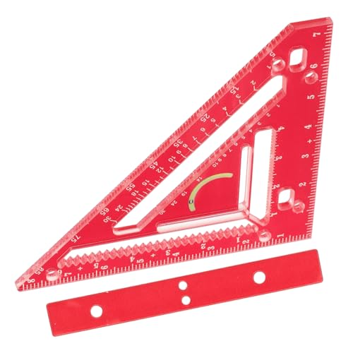 TEHAUX Professioneller Holzwerkzeug Maßstab mit Acryl Multifunktionales und Anschlagwinkel Leichtes Tragbares Messwerkzeug für Schreiner Ingenieure und DIY Holzbearbeitung von TEHAUX