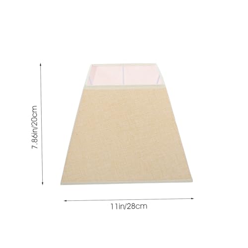 TEHAUX Quadratischer Lampenschirm aus Leinwandstoff Lampenzubehör mit Feiner Verarbeitung Langlebig und Installieren für Tisch Stehlampen Warmes Licht für Wohnzimmer und Schlafzimmer von TEHAUX