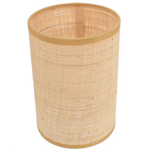 TEHAUX Rattan Lampenschirm Rattan Stabile Handgewebte Lampenabdeckung Rustikaler Boho Stil Moderner Lampenschirm für Stehlampen Wohnzimmer und Schlafzimmer Dekoration von TEHAUX