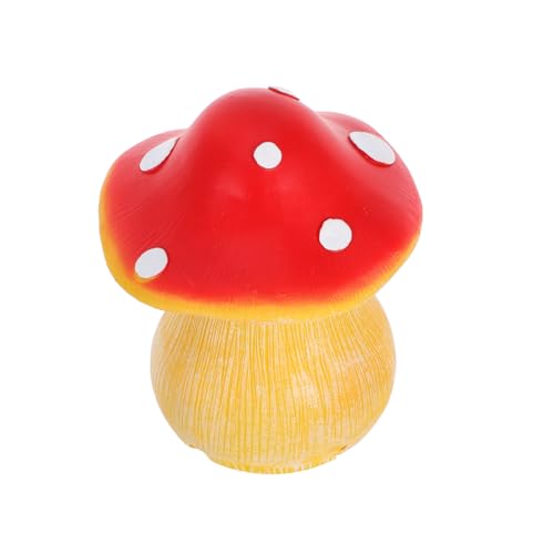 TEHAUX Realistisches Pilz Schlüsselversteck Wetterfester Schlüsselhalter für Garten Outdoor Dekorative Aufbewahrung für Schlüssel Geld und von TEHAUX