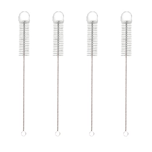 TEHAUX Vase Reinigungsbürste Bürstenreiniger Reagenzglasbürste 4Pcs Nylonrohr Nylonrohrbürste Nylonrohrbürste Nylonrohr Rohrreiniger Bürstenset Pfeifenreiniger Reinigungsbürsten von TEHAUX