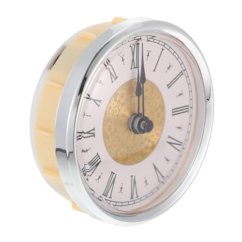 TEHAUX Retro Stil Kleine Uhr Durchmesser Rundes Vintage DIY Uhrzifferblatt Ersatzteil Dekorative Wanduhr für Wohnzimmer Schlafzimmer Büro von TEHAUX