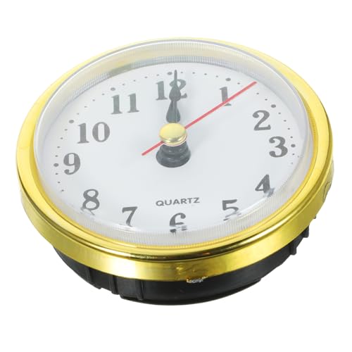 TEHAUX Retro Wanduhr DIY Ziffernblatt Runde Uhrkopf Einlage mit Mechanismus für Uhrengestaltung Leise Langlebig und Installieren von TEHAUX