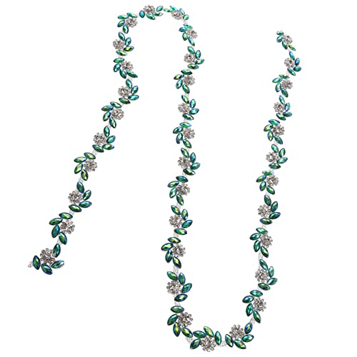 TEHAUX Rhinestone Applique Hochzeitsschärpe Mit Strass Für Brautkleider Und Accessoires Dekorativer Patch Für Kleidung Taschen Und Schuhe von TEHAUX