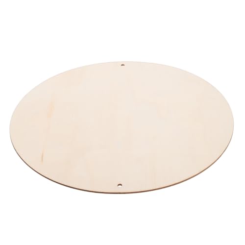 TEHAUX Runde Holzscheibe Unbehandelte Holzplatte Robust und Deform Resistent DIY Bastelbrett für Erwachsene Kreative Handwerksprojekte und Lernwerkzeug von TEHAUX