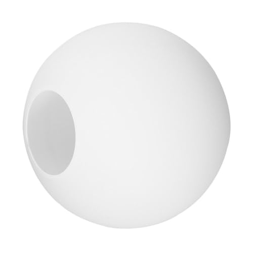 TEHAUX Runder Glas Lampenschirm Kugelform Lampenglas Ersatz für Stehlampe Tischlampe Einfache Montage Leicht zu Reinigen Vielseitig Einsetzbar für Büro Wohnzimmer von TEHAUX