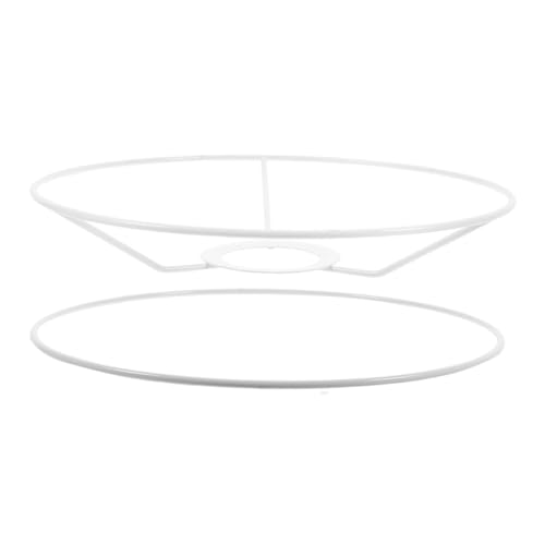 TEHAUX Runder Lampenschirmrahmen Fassung Lampenschirmhalter aus Robustem DIY Lampenschirm Ring für Decken und Tischlampen Stabile Konstruktion Vielseitig Einsetzbar von TEHAUX