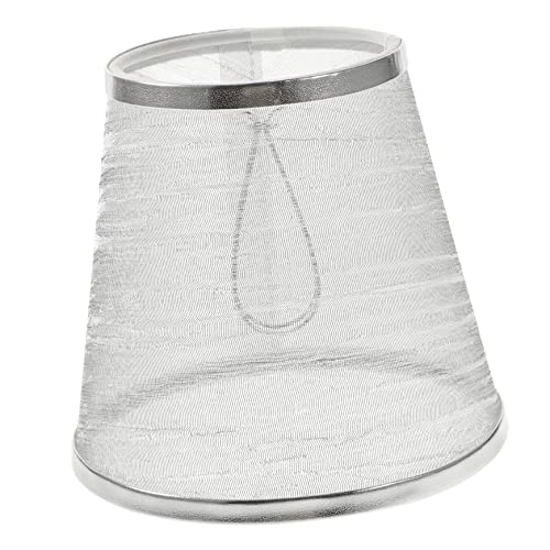 TEHAUX Runder Stofflampenschirm mit Clip Einfache Montage für Tischlampen Nachttischlampen und Wandlampen Geeignet für Sanfte Lichtverteilung Transparent mit Silbernem von TEHAUX
