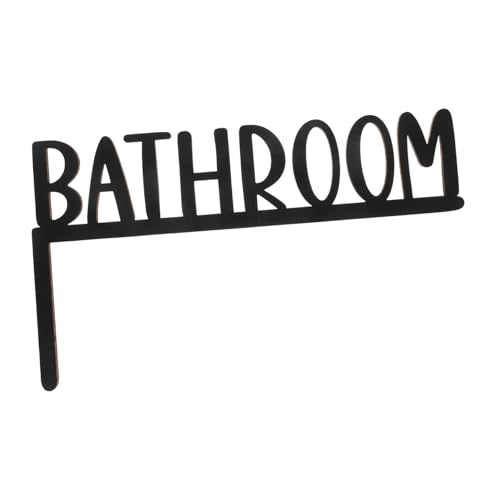 TEHAUX Rustikaler Badezimmer Türdeko Holz Buchstaben Türrahmen Deko DIY Holzschild Langlebig Vielseitig für Moderne und Rustikale Badgestaltung von TEHAUX