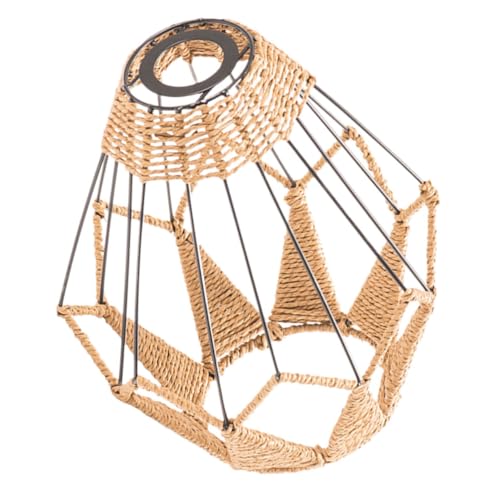 TEHAUX Rustikaler Eisen Lampenschirm mit Gewebtem Papierseil Dekorative Hängeleuchte für Wohnzimmer Schlafzimmer Esszimmer Installieren Langlebig und Atmosphärisch TEHAUX Rustikaler Eisen Lampenschirm mit Gewebtem Papierseil Dekorative Hängeleuchte für Wohnzimmer Schlafzimmer Esszimmer Installieren Langlebig und Atmosphärisch von TEHAUX